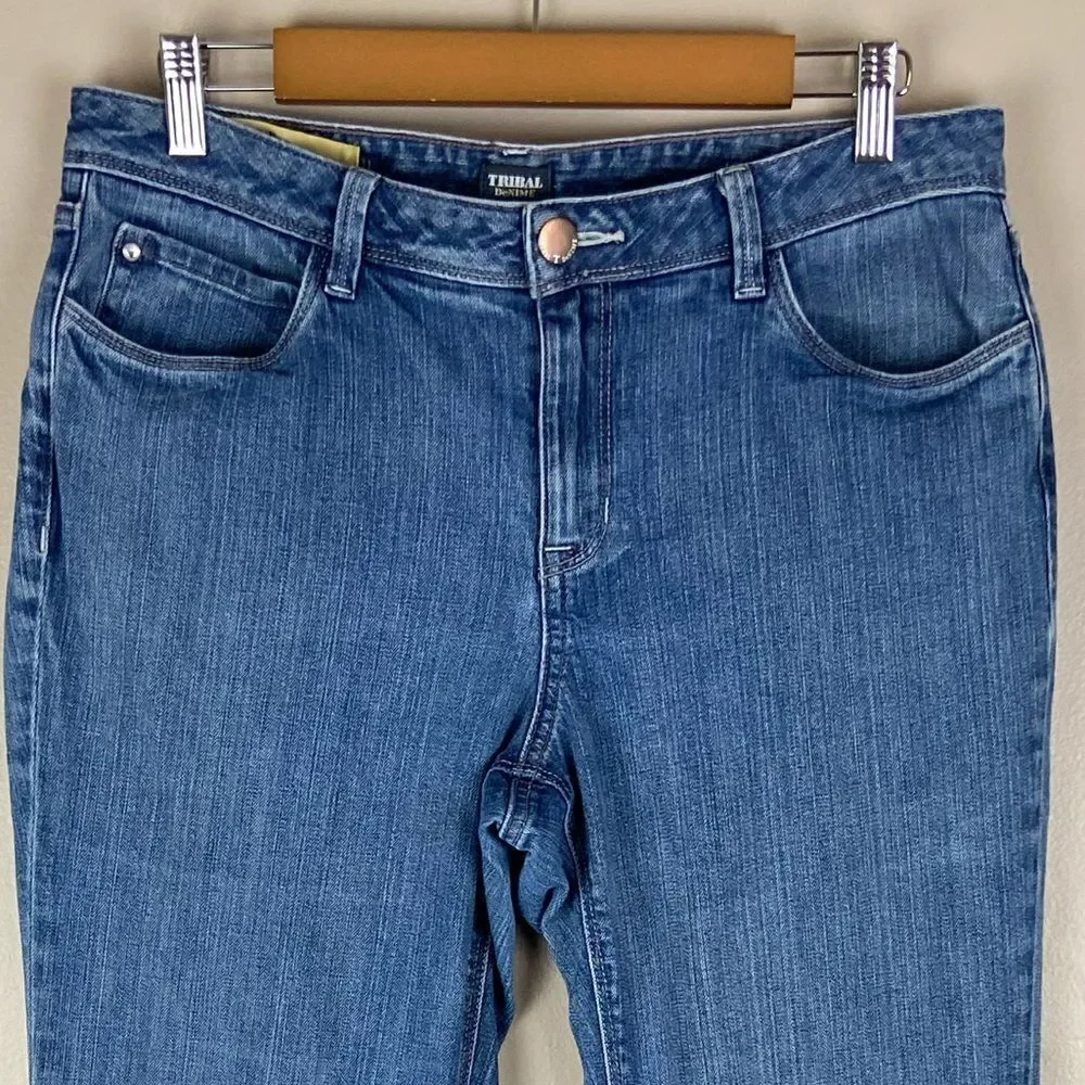 Tribal Denime Celine mid waist skinny leg denim jeans 31/12Regular - Picture 3 of 10